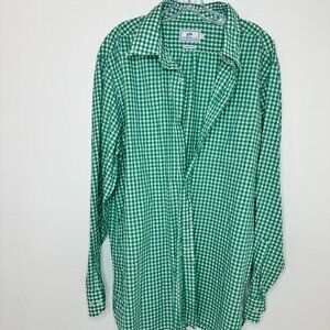EUC! Southern Tide Classic Fit Green Button Front Size X-large